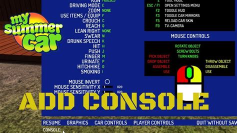 my summer car game|All My Summer Car console commands & how to use them.
